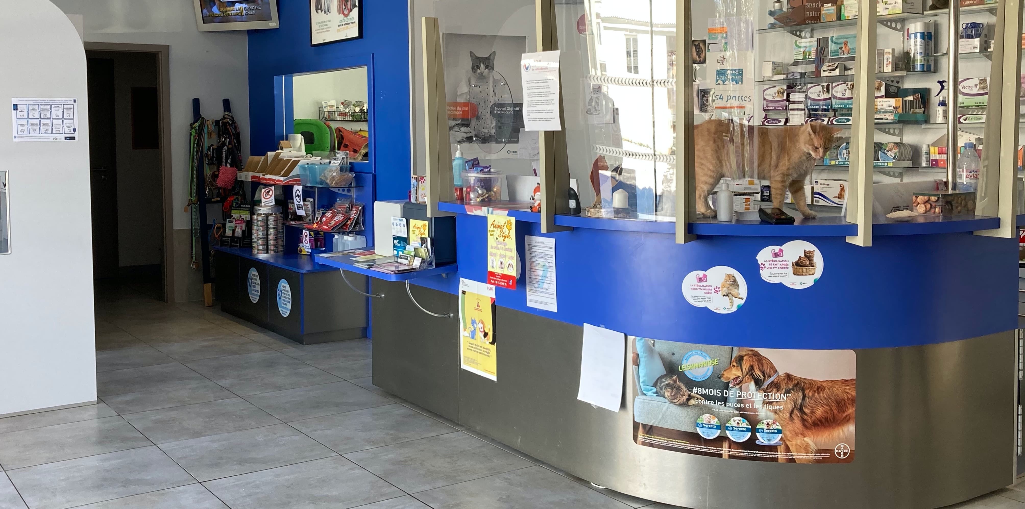 photo du comptoir dans la salle d'attente